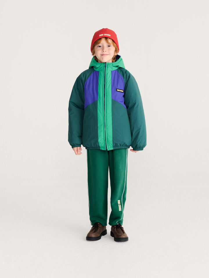 [Bobo Choses] Almost Moire all over reversible anorak-Navy Blue