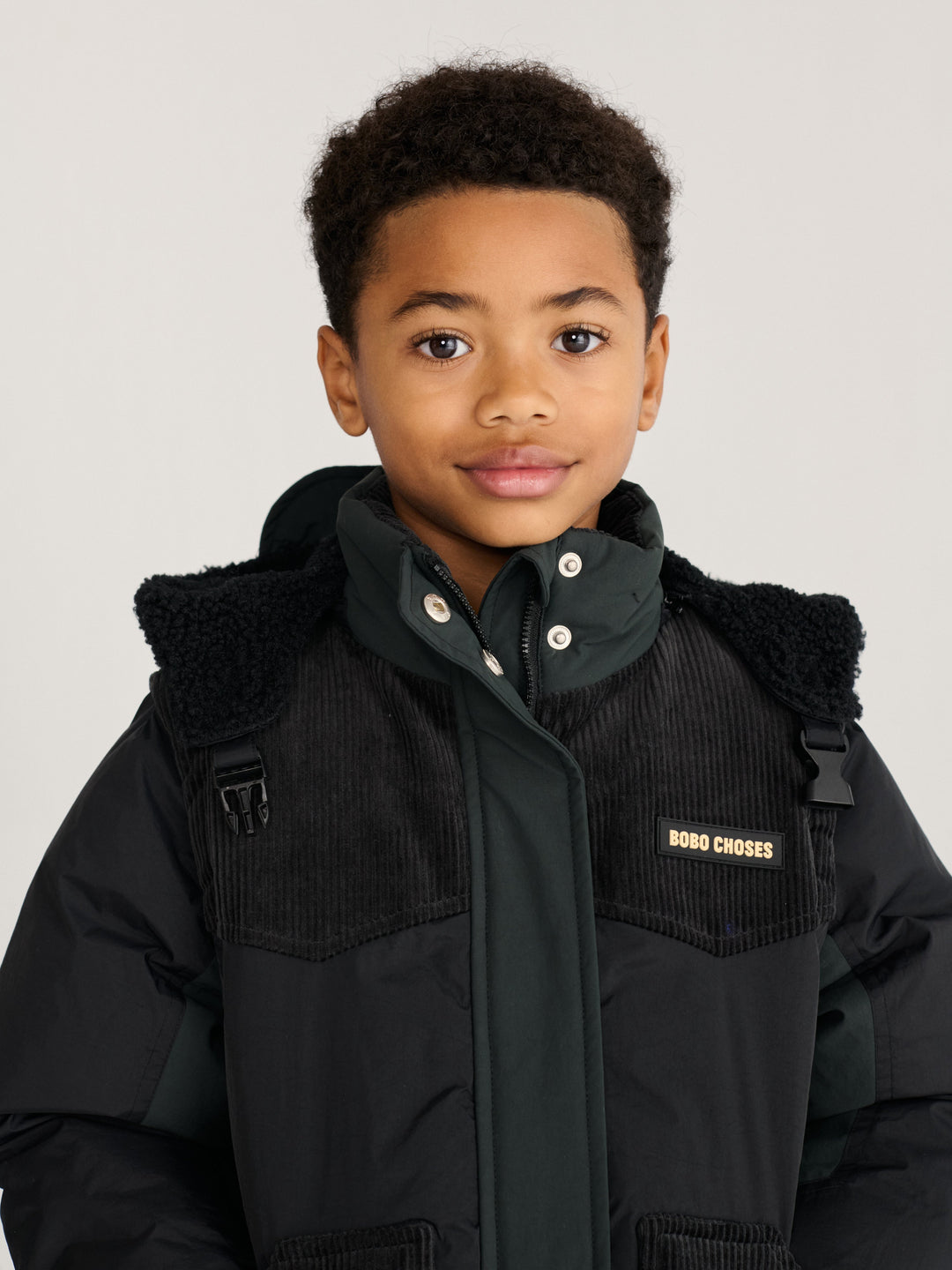 [Bobo Choses]Padded anorak-Midnight Blue