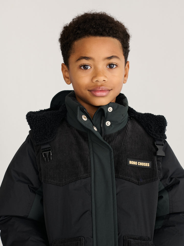 [Bobo Choses]Padded anorak-Midnight Blue
