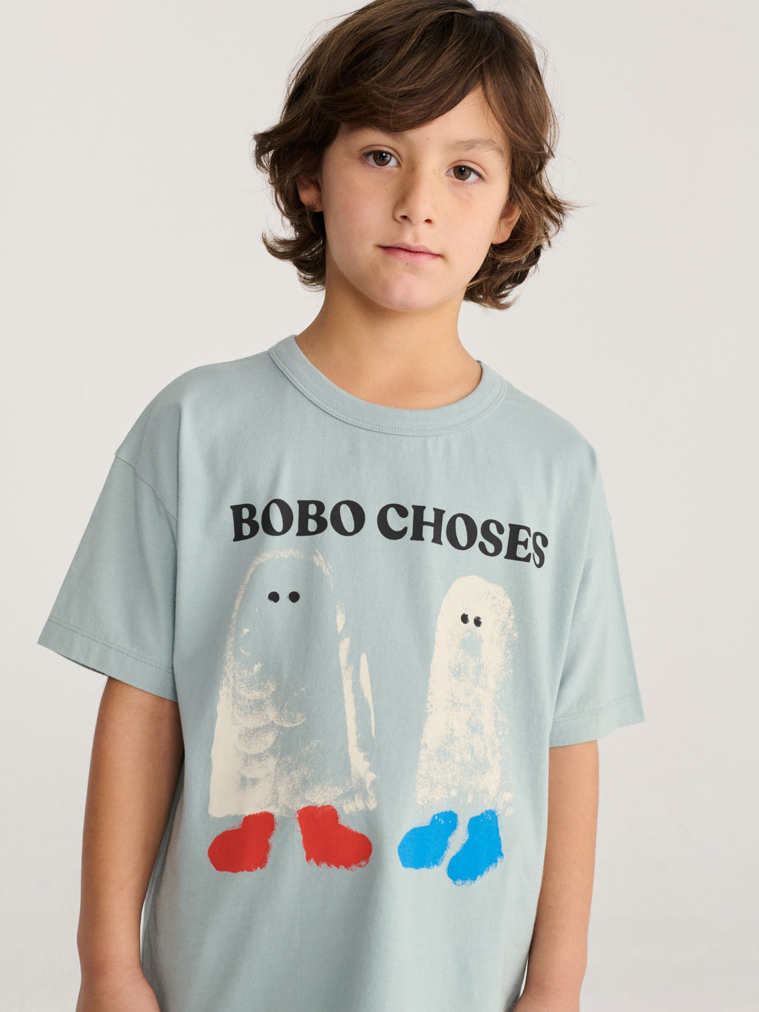 [Bobo Choses]Booty Ghosts T-shirt - Light Blue