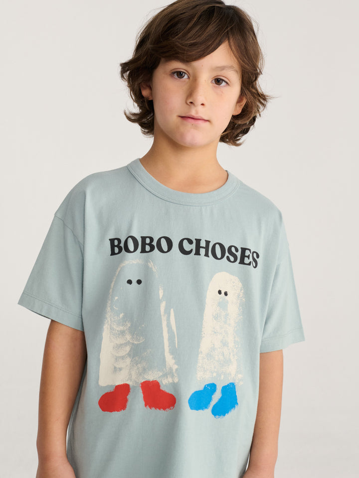 [Bobo Choses]Booty Ghosts T-shirt - Light Blue