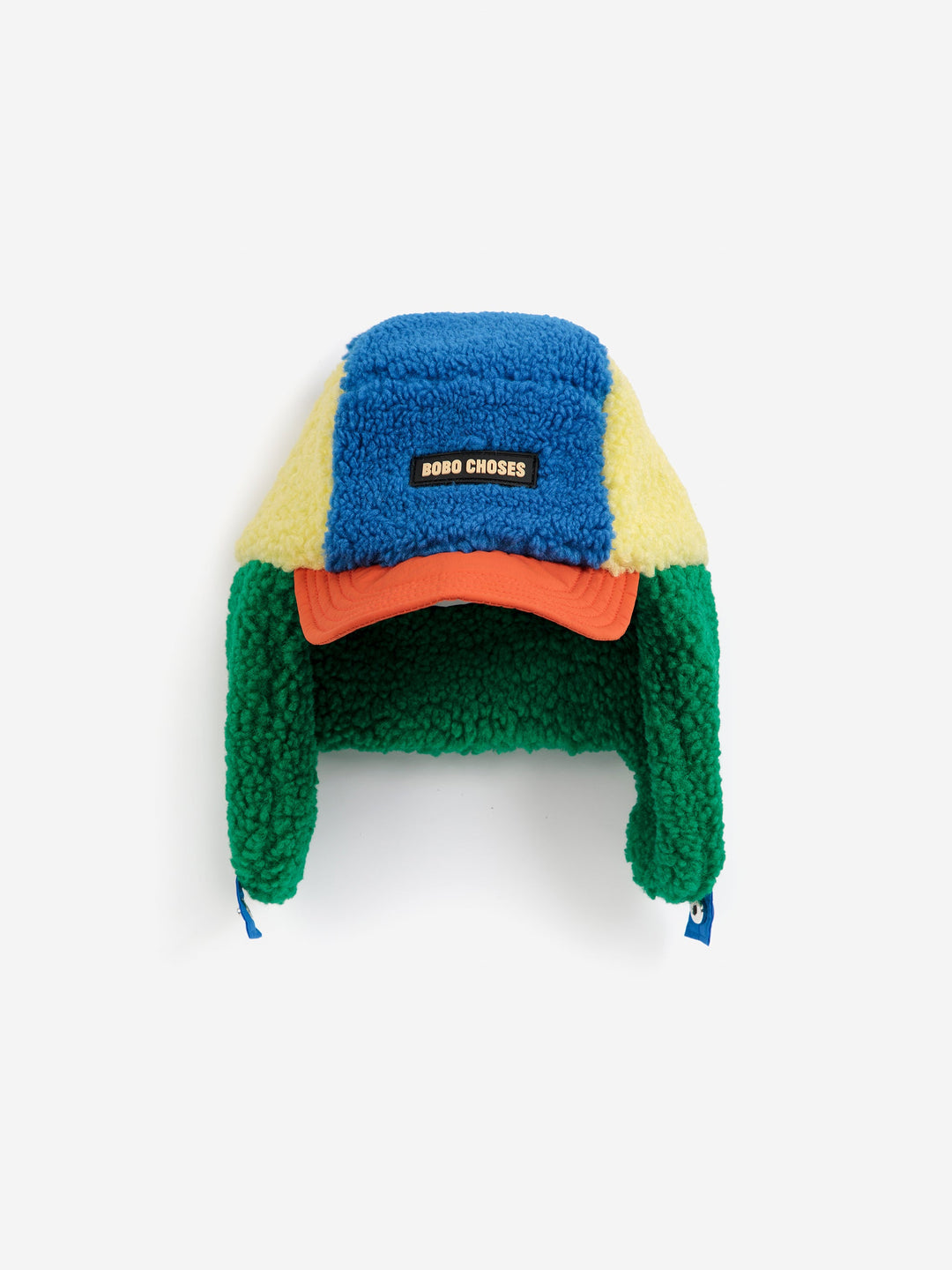 [Bobo Choses]Color block sheepskin chapka-Multicolor