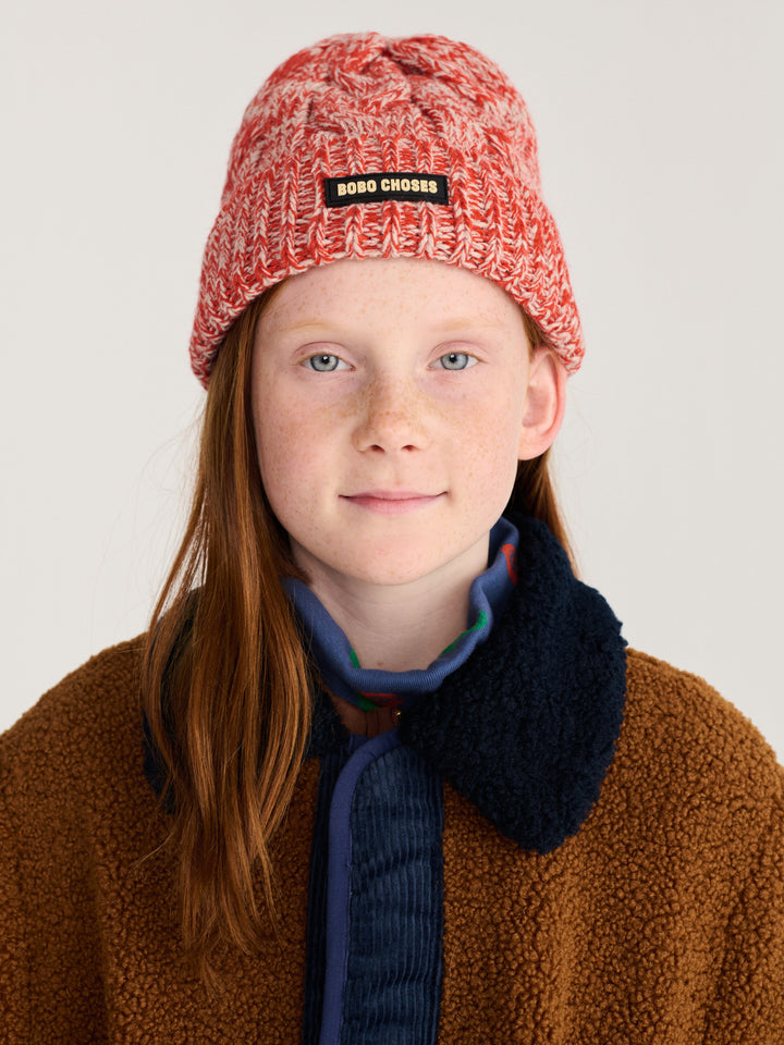 [Bobo Choses]Knitted beanie-Red