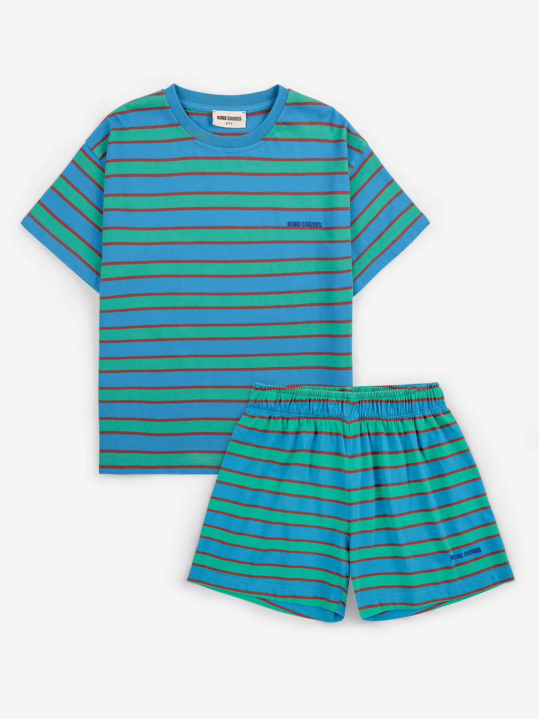 [Bobo Choses]Blue Stripes Loungewear Set