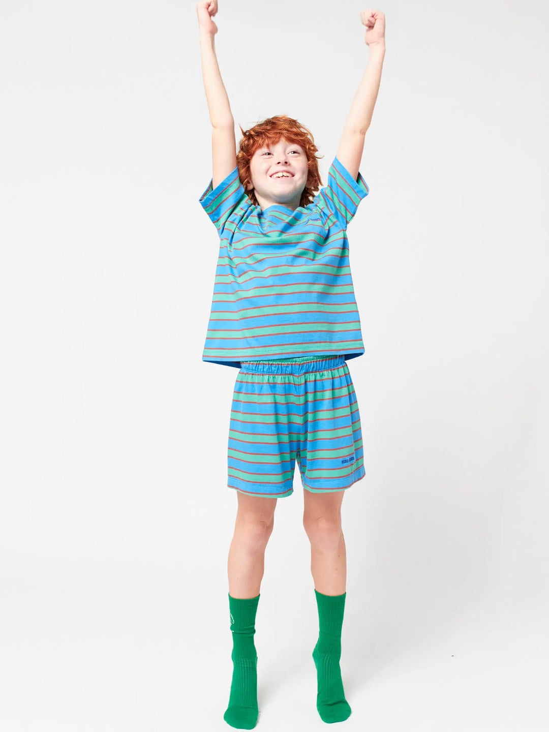 [Bobo Choses]Blue Stripes Loungewear Set