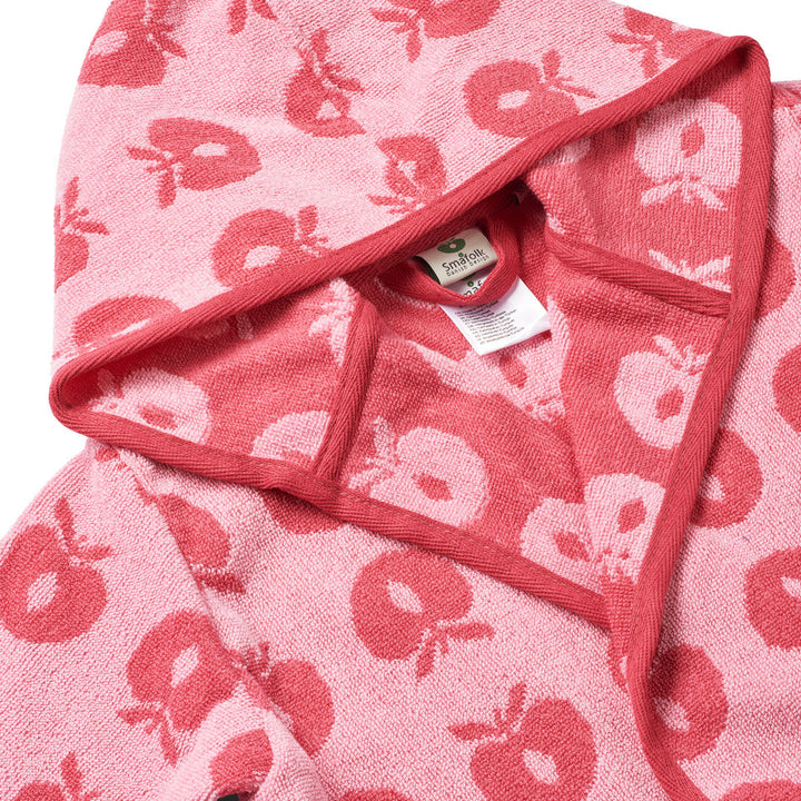 [Smafolk] Bathrobe With Apples - Sea Pink