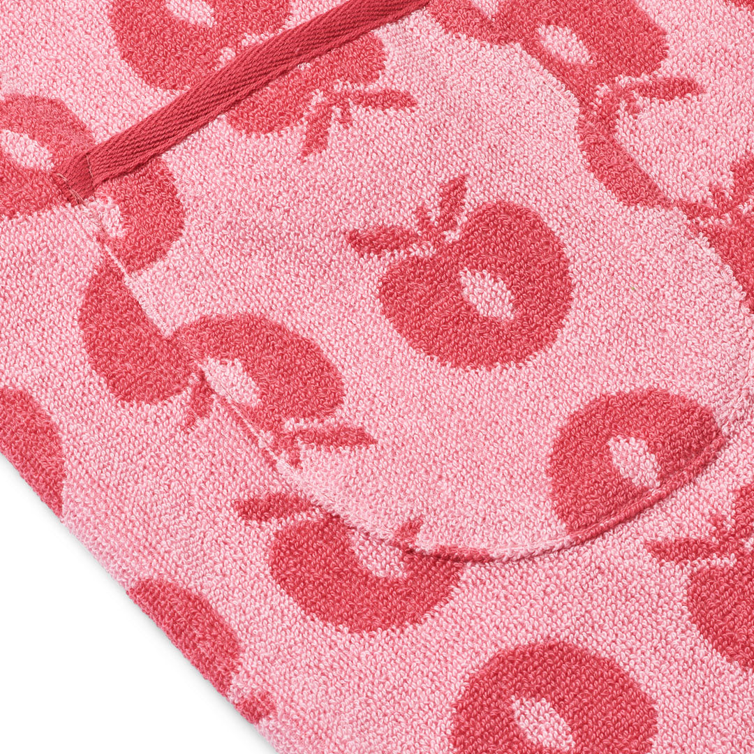 [Smafolk] Bathrobe With Apples - Sea Pink