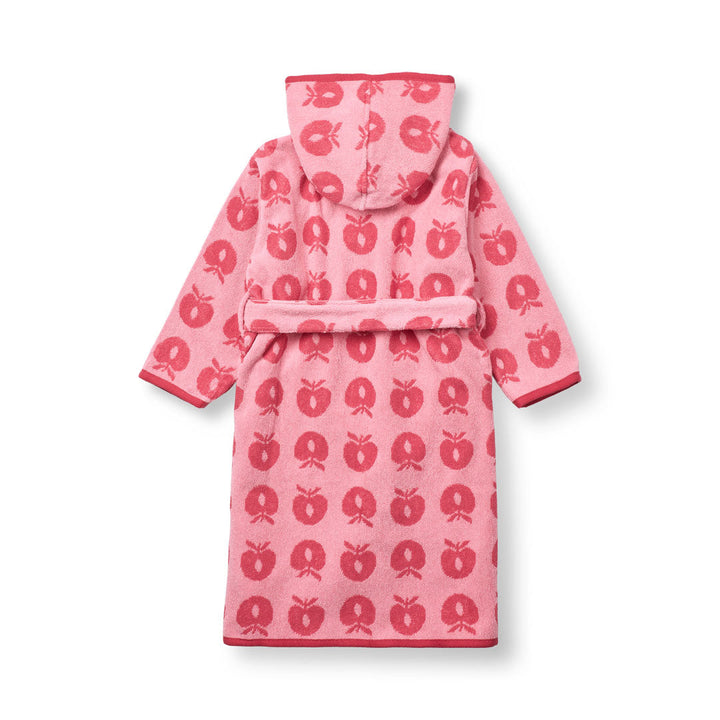 [Smafolk] Bathrobe With Apples - Sea Pink