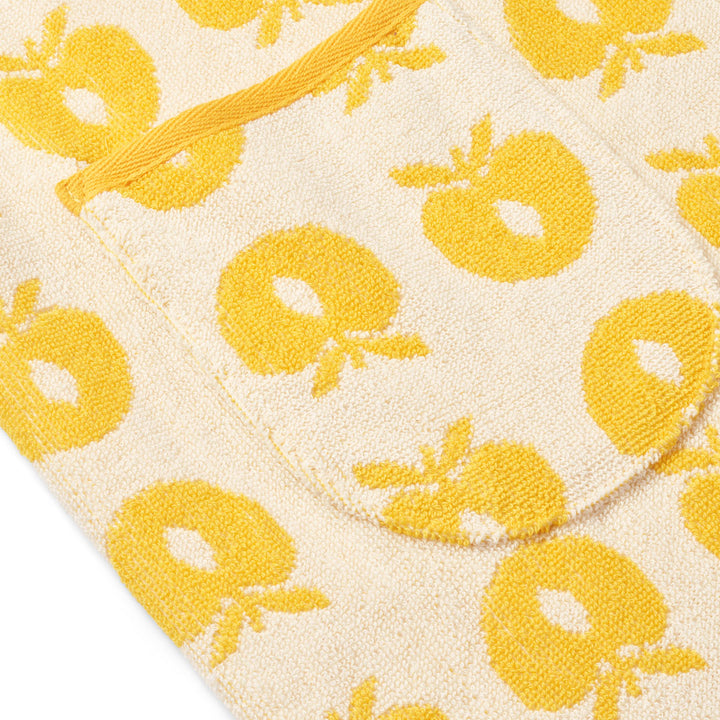 [Smafolk] Bathrobe With Apples - Yellow