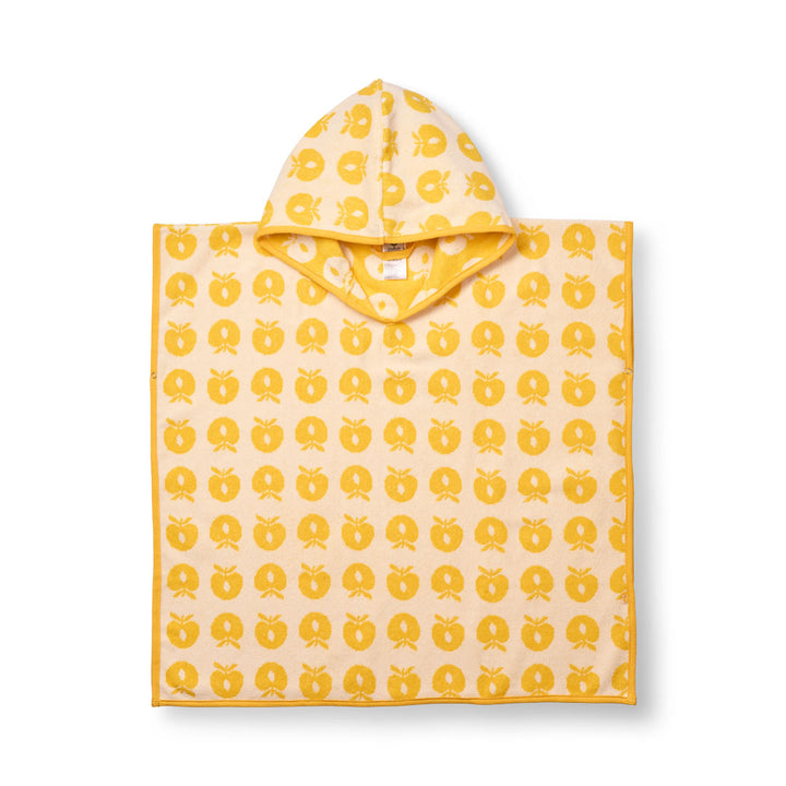 [Smafolk] Bath Poncho With Apples - Yellow