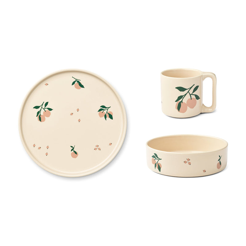 [Liewood] Camren Porcelain Tableware - Peach / Sea shell