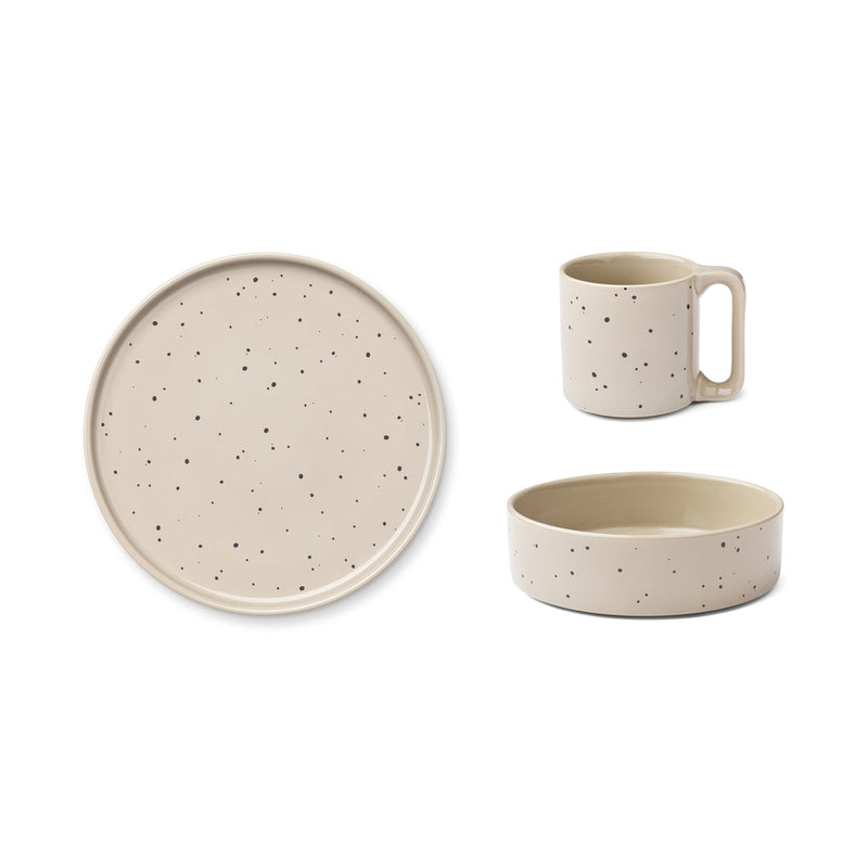 [Liewood] Camren Porcelain Tableware - Splash dots/mist