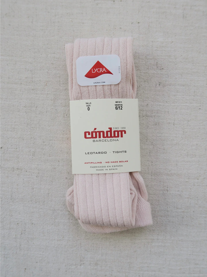 [Condor] Basic Rib Tights - [674 Nude]