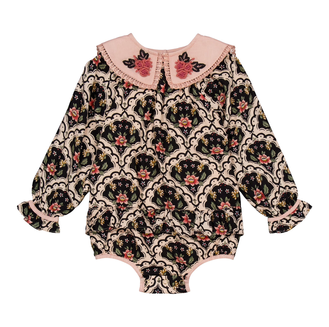 [Bachaa] Cup Cake Romper - Lovely Print