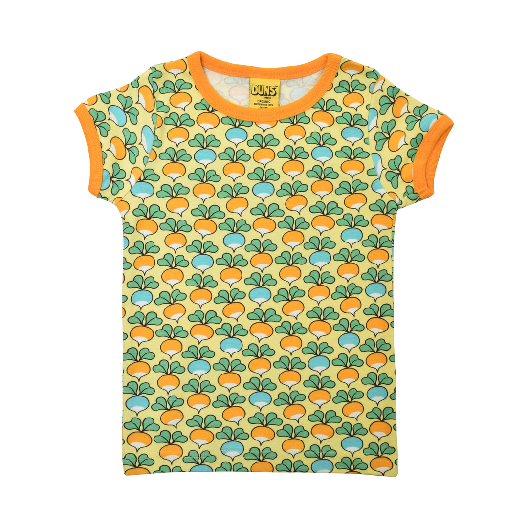[DUNS Sweden] Short Sleeve Tops- Mutil Radish Yellow Cream