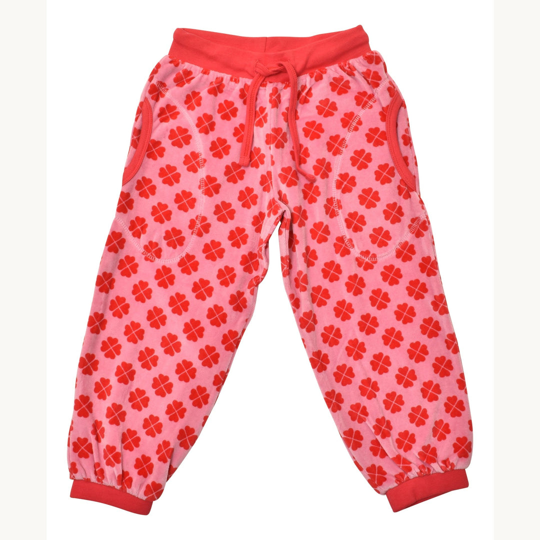 [DUNS Sweden]Velour Pants - Clover Pink