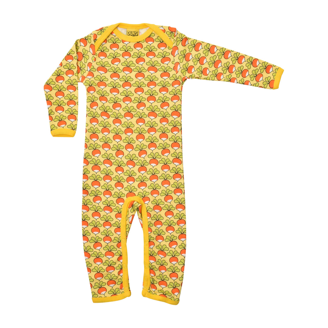 [DUNS Sweden] Long Sleeve Lap Neck Suit - Radish Sunshine Pale Yellow