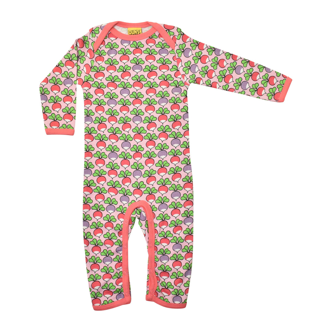 [DUNS Sweden] Long Sleeve Lap Neck Suit - Multi Radish Pink