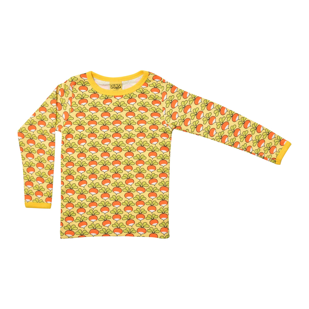 [DUNS Sweden]Long Sleeve Tops- Radish Sunshine Pale Yellow