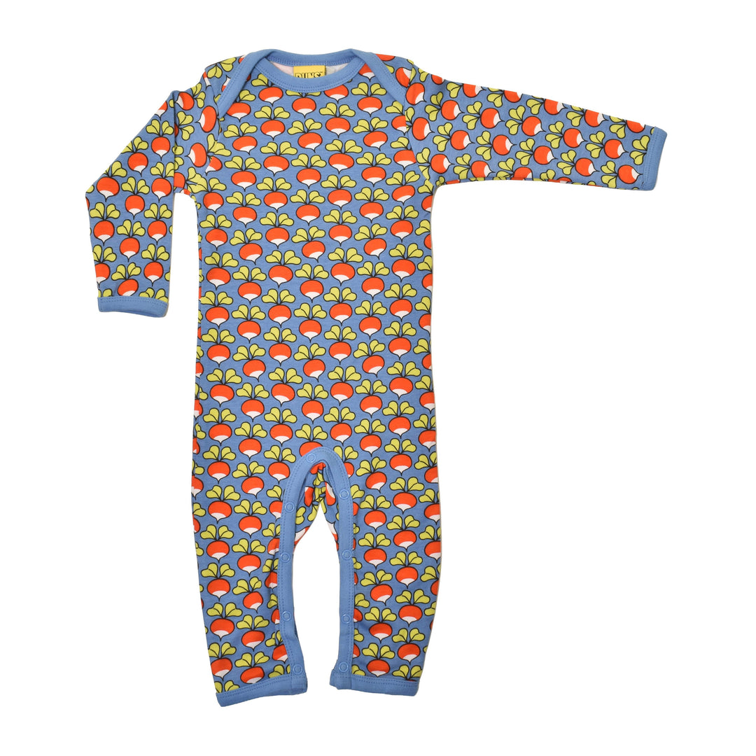 [DUNS Sweden] Long Sleeve Lap Neck Suit - Radish Marine Blue