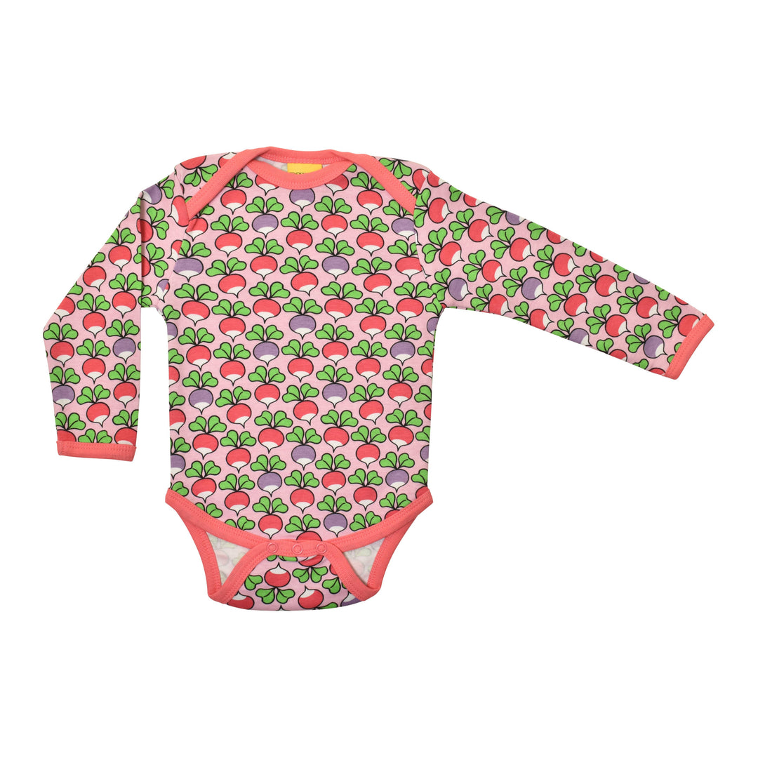 [DUNS Sweden]Long Sleeve Napneck Body - Multi Radish Pink