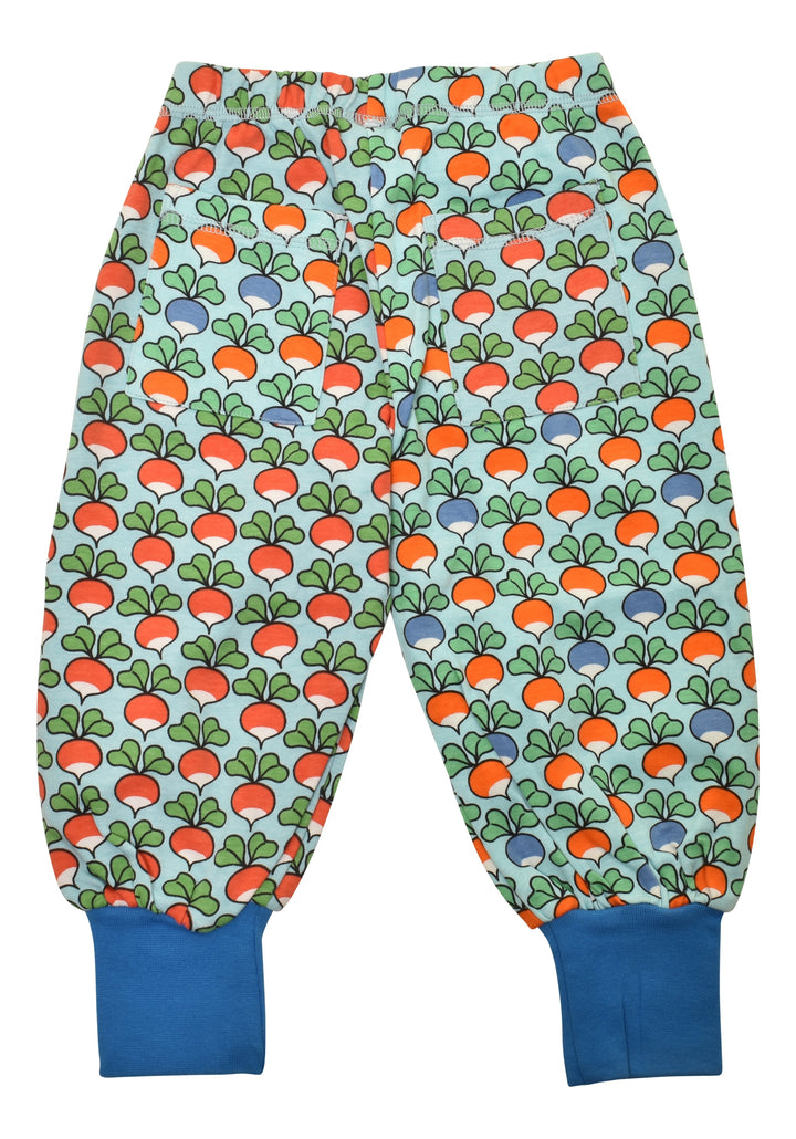 [DUNS Sweden]Baggy Pants-Multi Radish blue & Radish Petit Blue