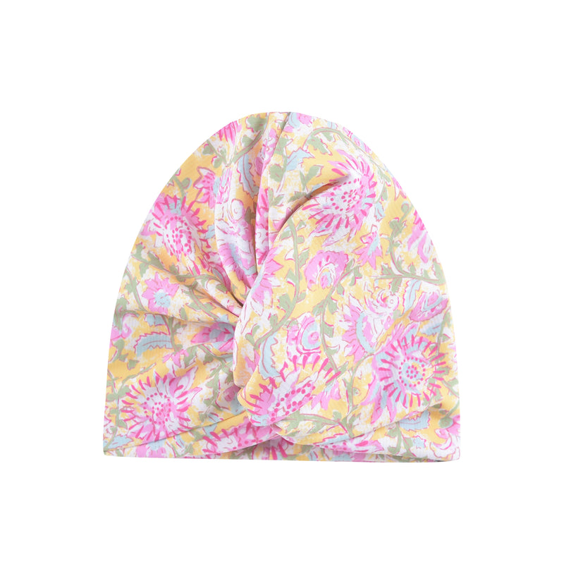 [Louise Misha] Abina Bathing Turban - Yellow Capri Cove