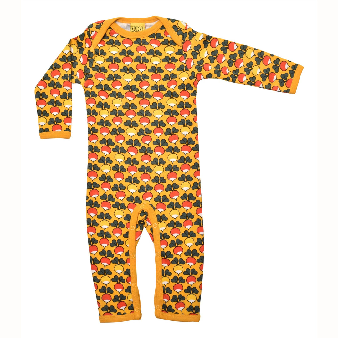 [DUNS Sweden] Long Sleeve Lap Neck Suit - Multi Radish Mineral Yellow