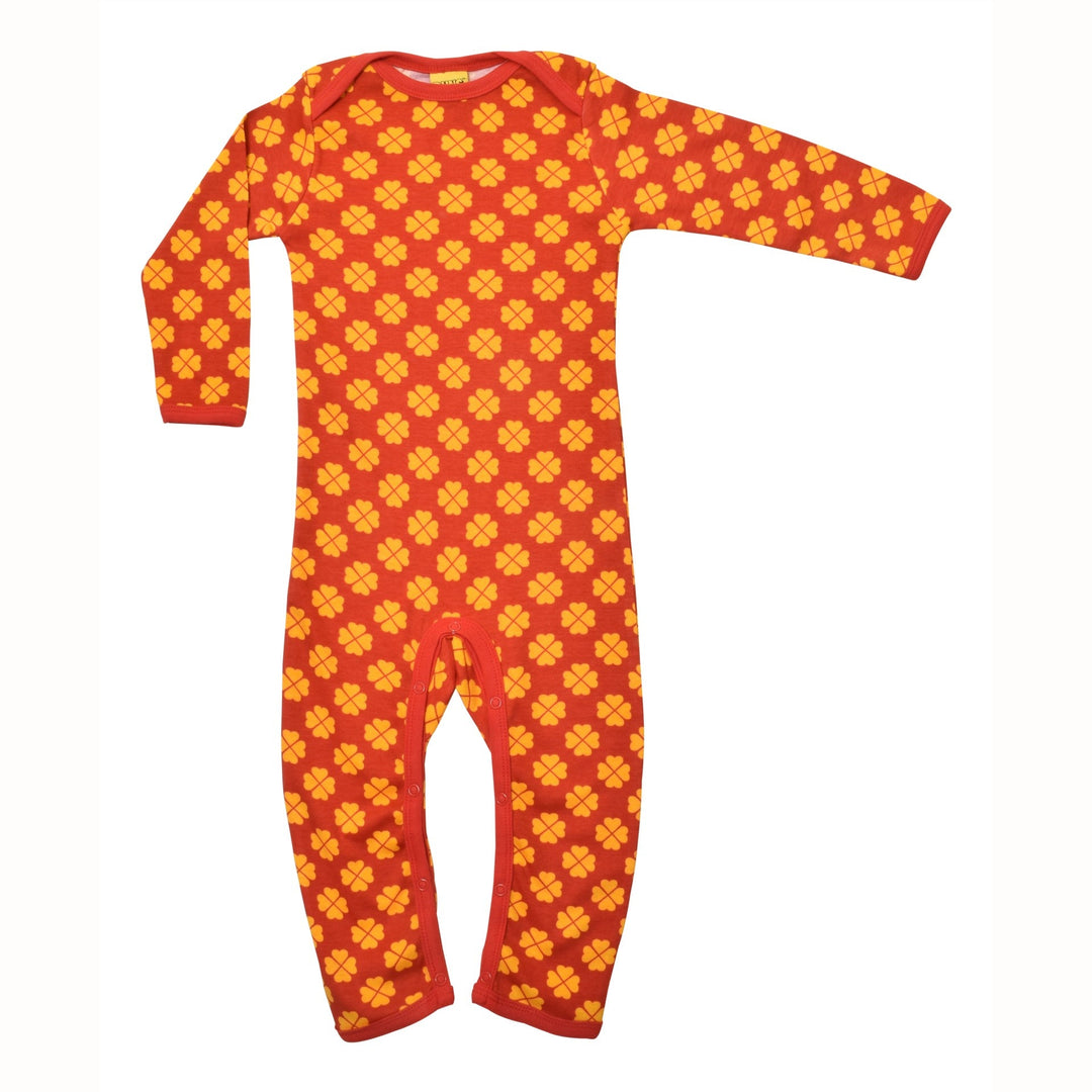 [DUNS Sweden] Long Sleeve Lap Neck Suit - Clover Pompeian Red