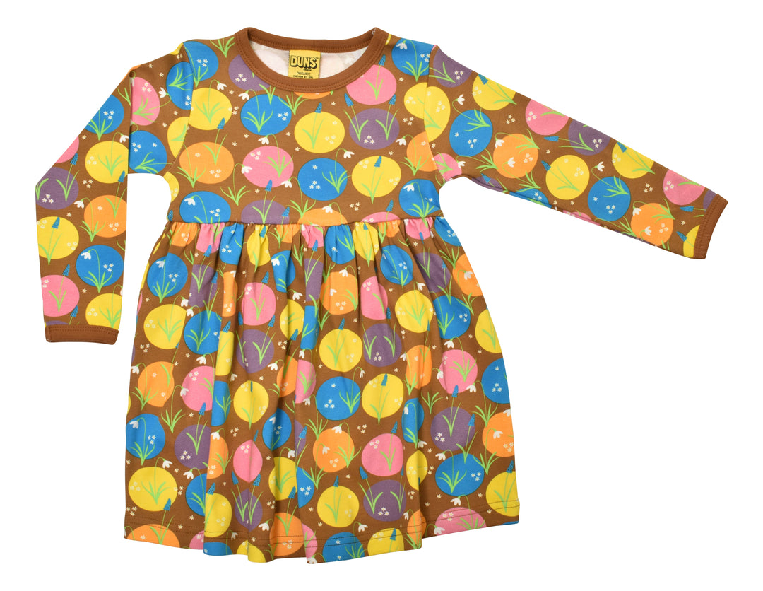 [DUNS Sweden] LS Gather Dress - Snowdrop