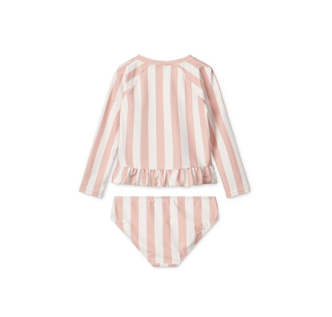[Liewood] Dagny Swim Set - Y/D Stripe Sorbet Rose / Creme