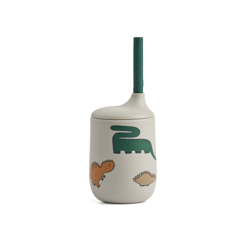[Liewood] Ellis sippy cup 230ml- Dinosaurs / Mist