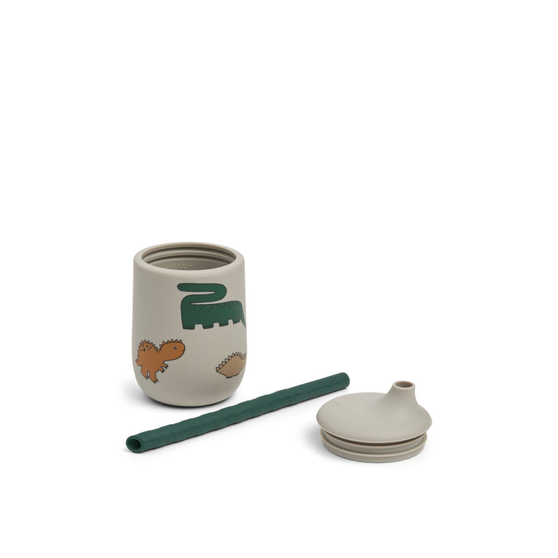 [Liewood] Ellis sippy cup 230ml- Dinosaurs / Mist
