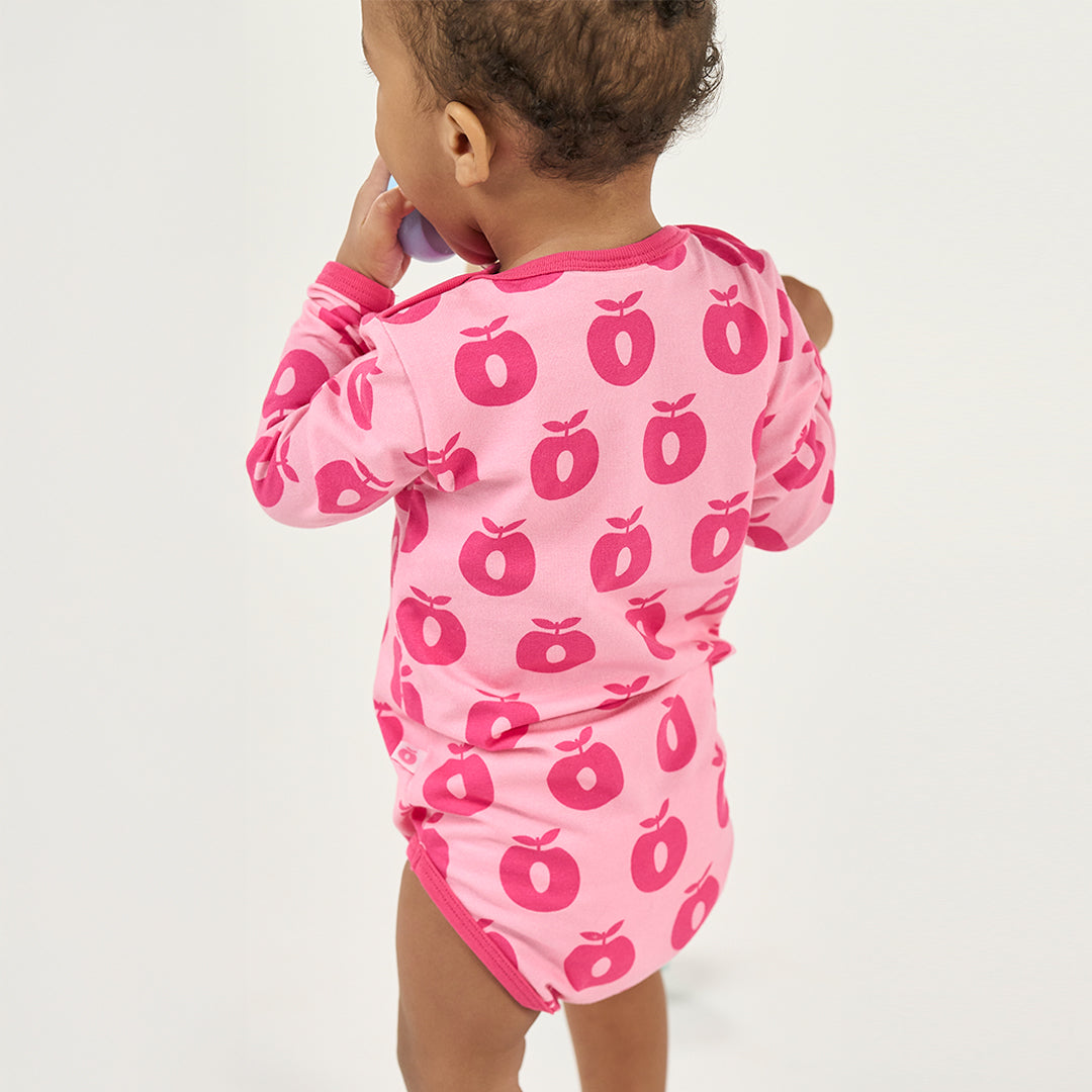[Smafolk] Elstar Long Sleeve Body With Apple - Pink Lilac