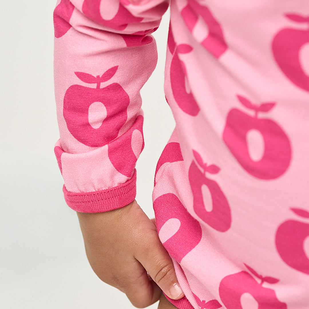 [Smafolk] Elstar Long Sleeve Body With Apple - Pink Lilac