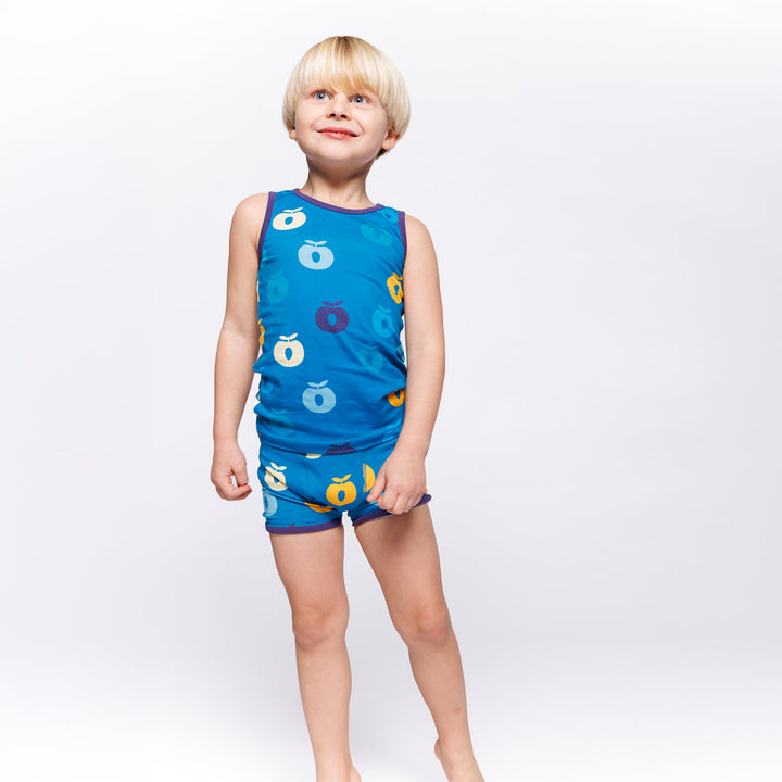 [Smafolk] Elstar Underware Set With Apple - Solid Blue