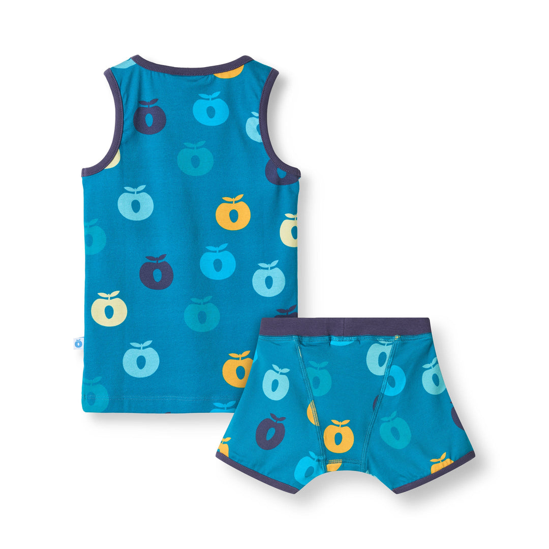 [Smafolk] Elstar Underware Set With Apple - Solid Blue