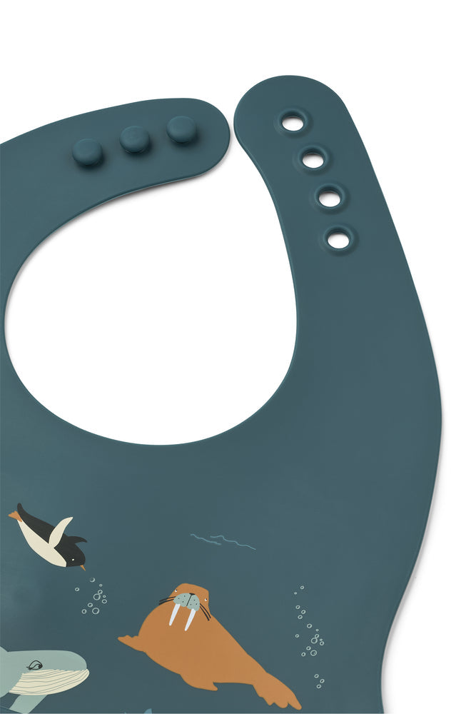 [Liewood] Ember Printed Bib 2-Pack - Arctic Sea/Ocean View