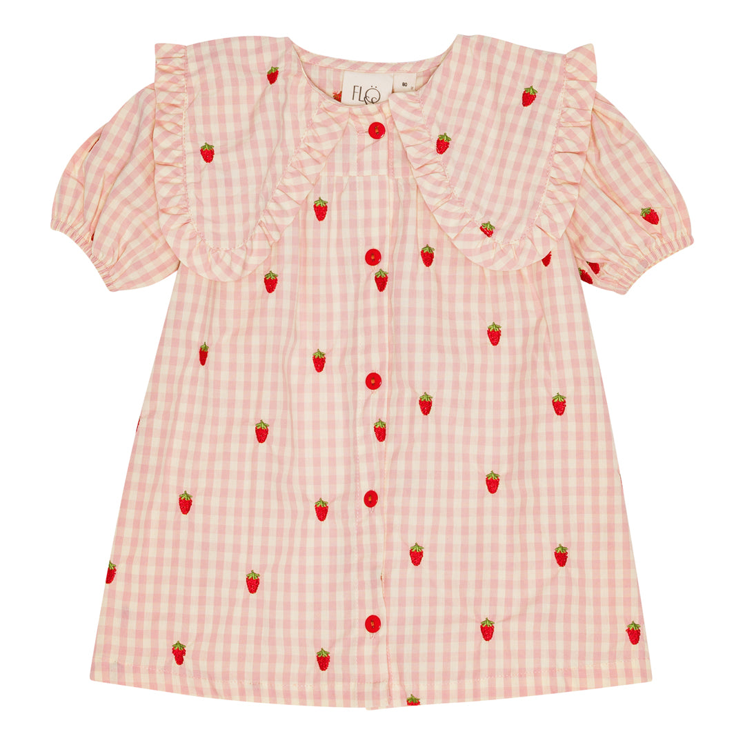 [Floss] Dolly SS Dress - Pink Berry Gingham