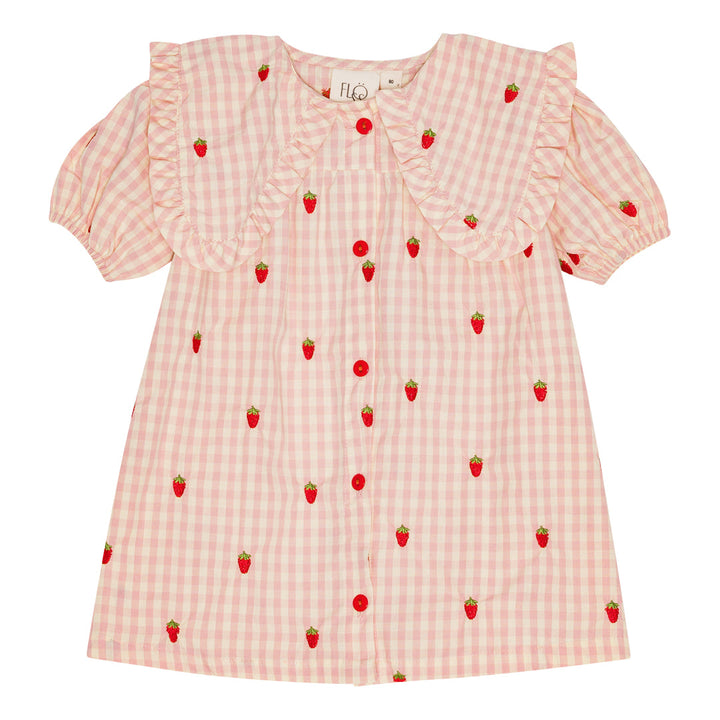 [Floss] Dolly SS Dress - Pink Berry Gingham