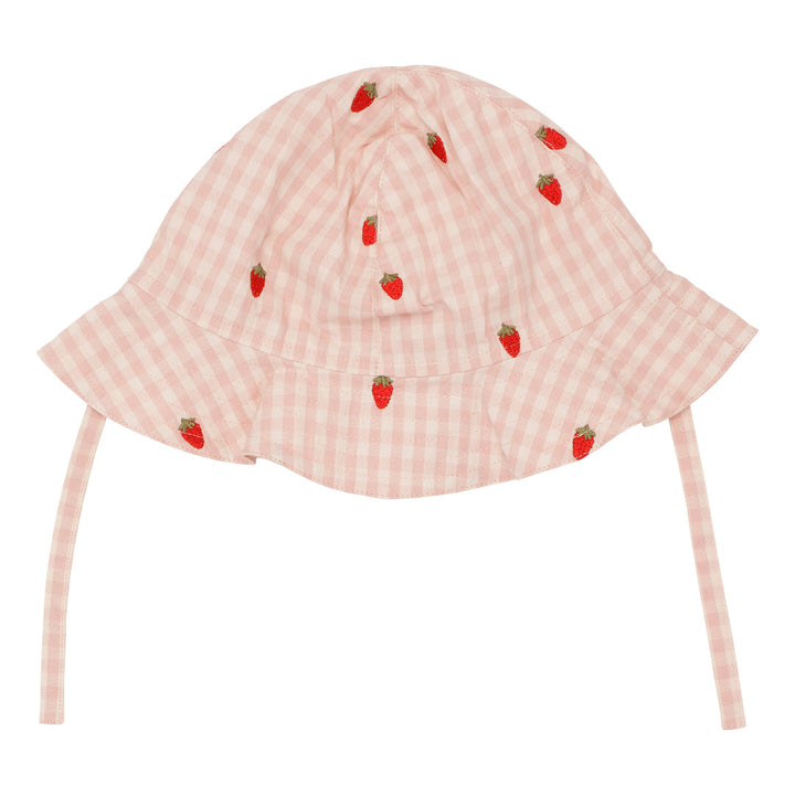 [Floss] Dolly Sunhat - Pink Berry Gingham