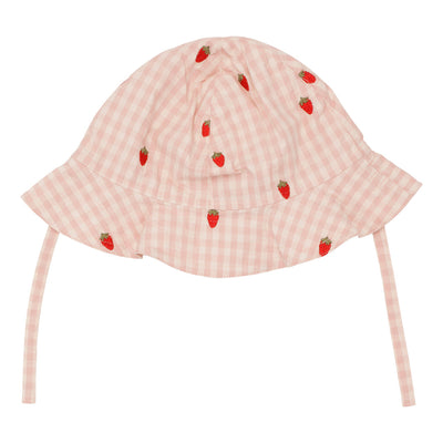 [Floss] Dolly Sunhat - Pink Berry Gingham