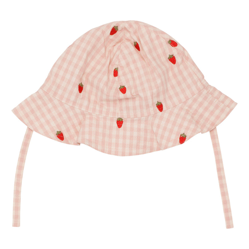 [Floss] Dolly Sunhat - Pink Berry Gingham