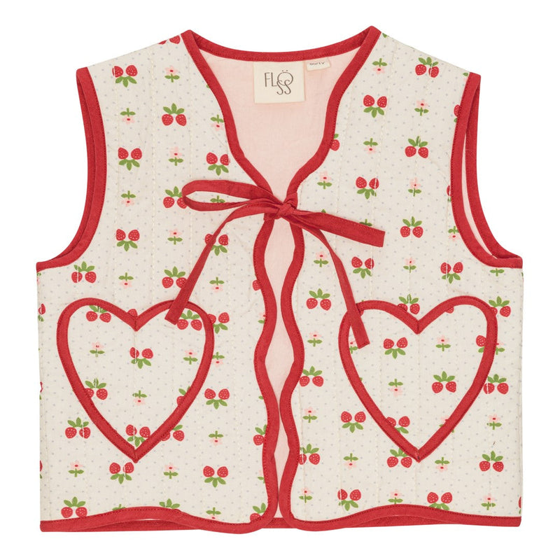 [Floss] Sofia Vest - Soft White Berry