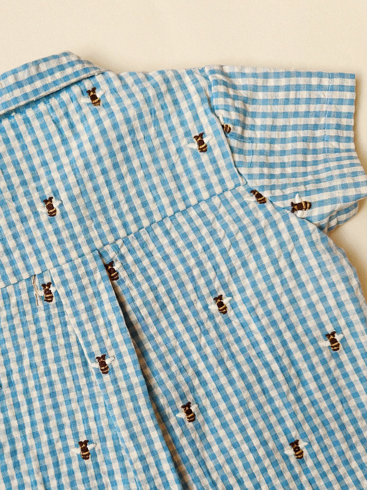 [Floss] Oliver SS Shirt - Bee Gingham