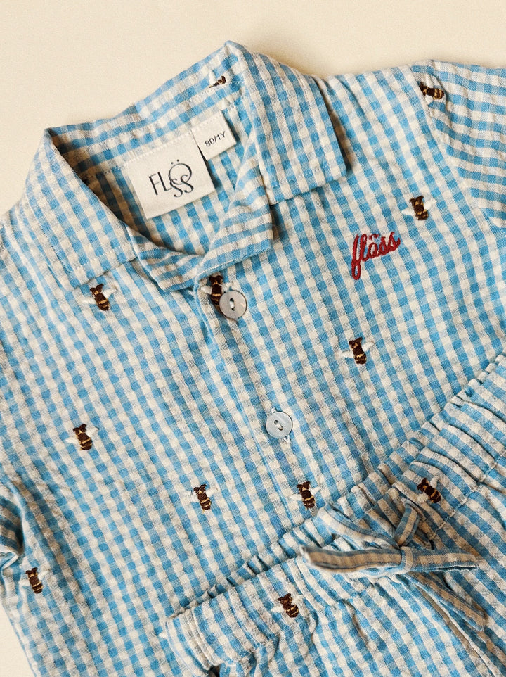 [Floss] Oliver SS Shirt - Bee Gingham