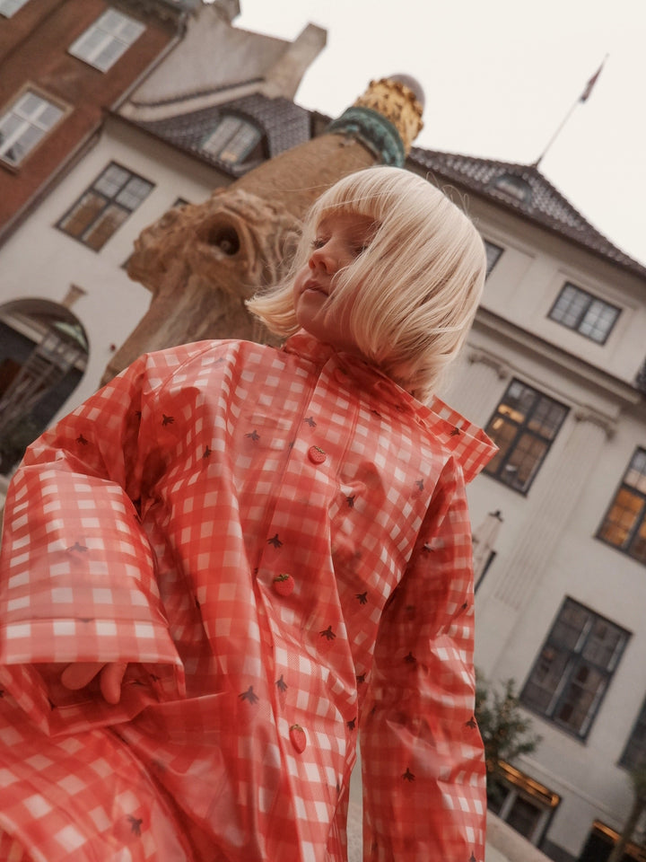 [Floss] Caila Raincoat - Berry Gingham