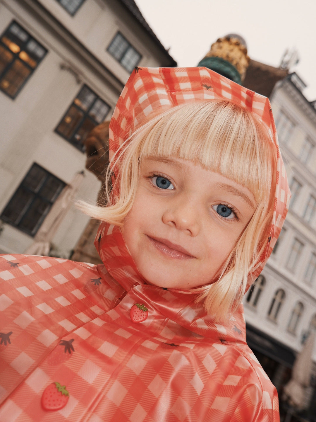 [Floss] Caila Raincoat - Berry Gingham