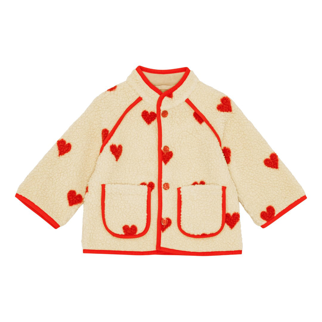 [Floss] Simone Fleece Jacket - Soft White Heart