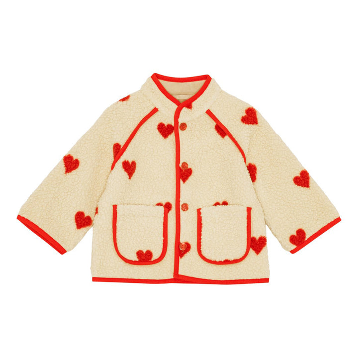 [Floss] Simone Fleece Jacket - Soft White Heart